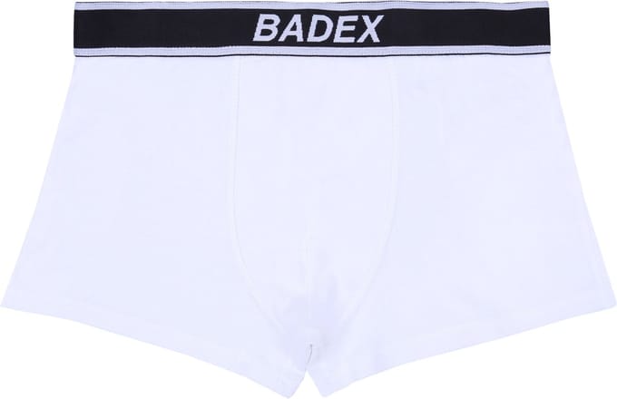 Witte katoenen herenboxershort BADEX