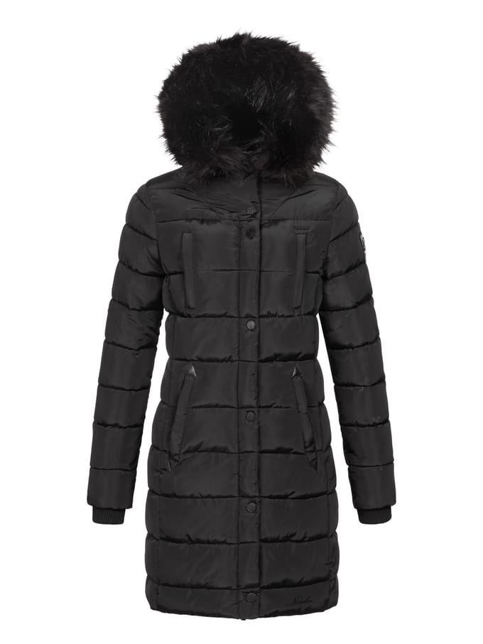 Navahoo dames lange winterjas Lotusblüte Princess – Warm & Elegant