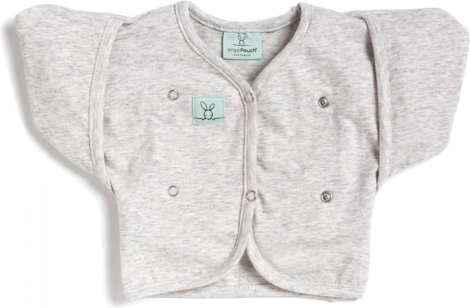 Ergopouch Butterfly Cardi Grey Marle - 2-6 maanden