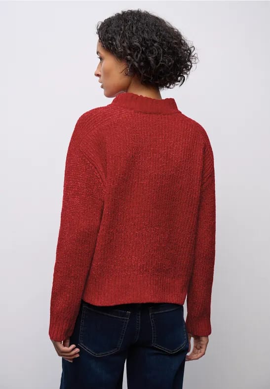 A303550 chenille sweater halfcardig