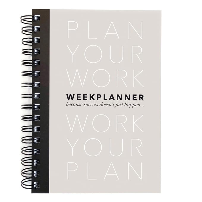 Vormgevoel - Planner Plan your Work A5 + kaart - Weekplanner - TODO Planner