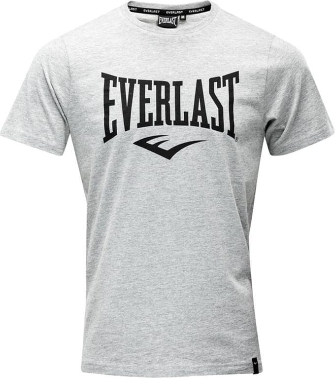 Everlast Russel - T-Shirt - Katoen - Gemeleerd grijs (Beschikbaar in verschillende maten)