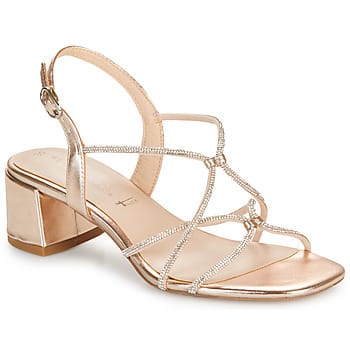 Tamaris Sandalen met hak goud Synthetisch - Dames - Maat 36