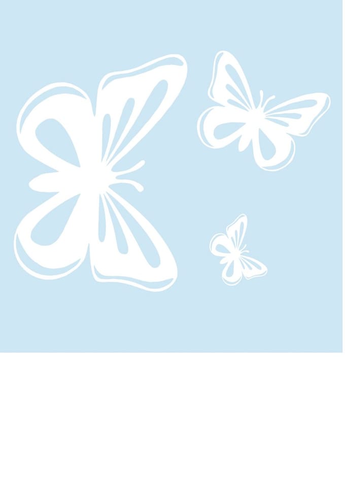Auto raam Sticker 3 Vlinders Laptop - decoratie - Muursticker - Scootersticker