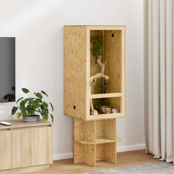 vidaXL Terrarium Bruin 50 x 50 x 100 cm OSB