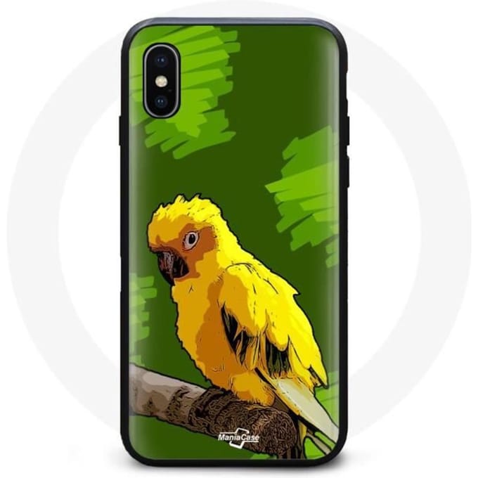 Coque Souple - Perruche - Jaune - Iphone XS Max - Mixte jaune