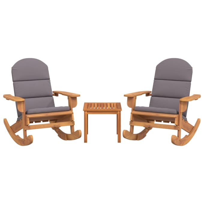 vidaXL - 3-delige - Loungeset - Adirondack - massief - acaciahout