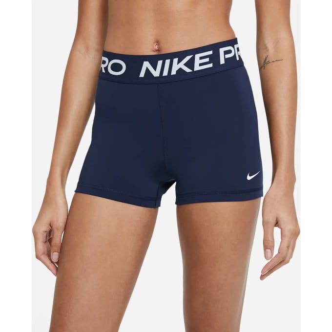 Nike Pro 365 3´´ Korte Leggings Blauw XL Vrouw
