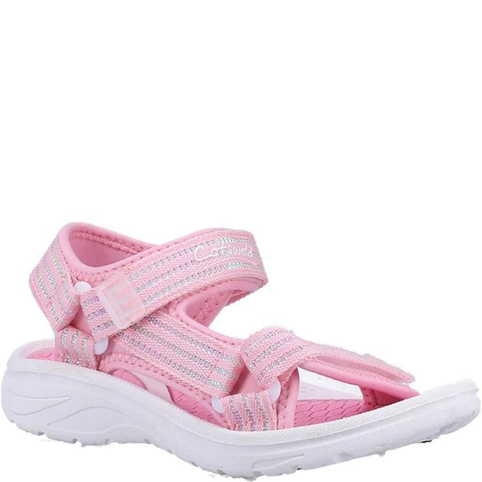 Cotswold Kinderen/Kinderen Bodiam Gerecycleerde Sandalen (Roze/Wit)