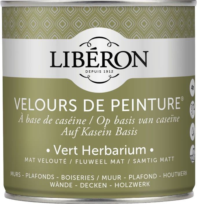 Liberon Velours De Peinture Muurverf - Mat - Vert Herbarium - 0,5l