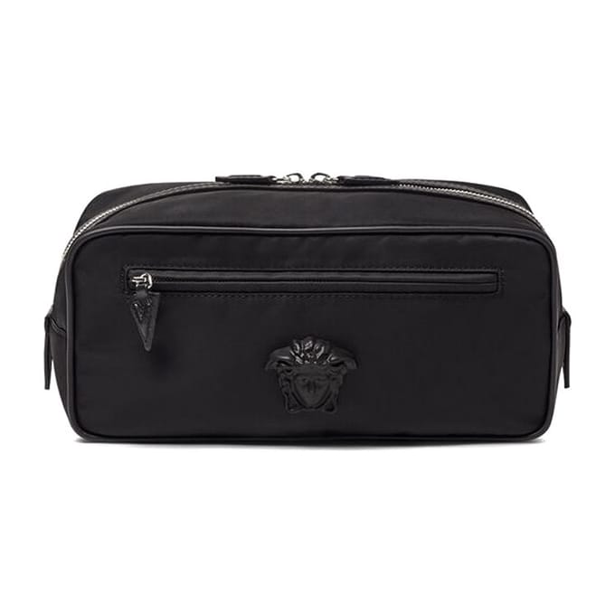 Versace Medusa Plaque Nylon Pouch Zwart Unisex Pouches 1000731-DNY8ME-D41NP Basic Set (Bag+Dust Bag)