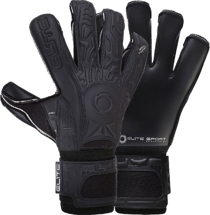 Elite Sport Black Solo Keepershandschoenen - Zwart | Maat: 7