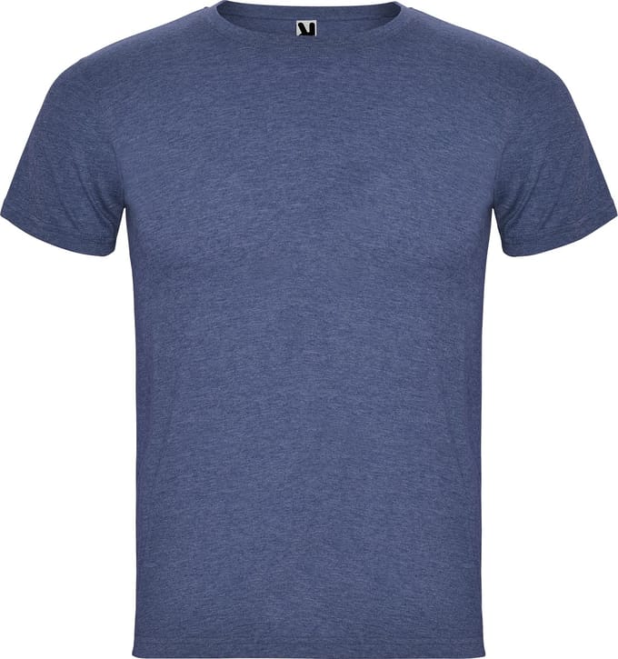 4 Pack T-shirts unisex met korte mouwen 'Fox' melangeweefsel / melee 160 gram Denim - S