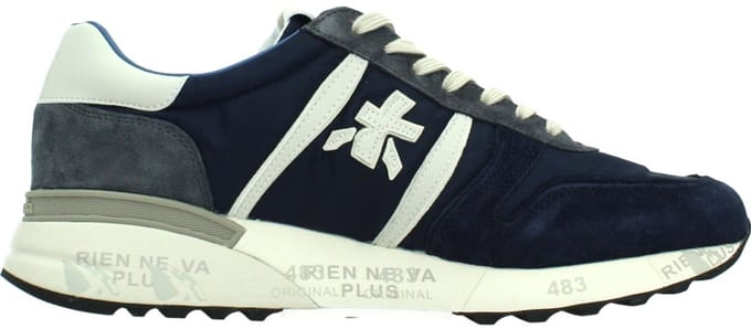 Premiata - Heren Lander Sneaker Blauw - Maat 42