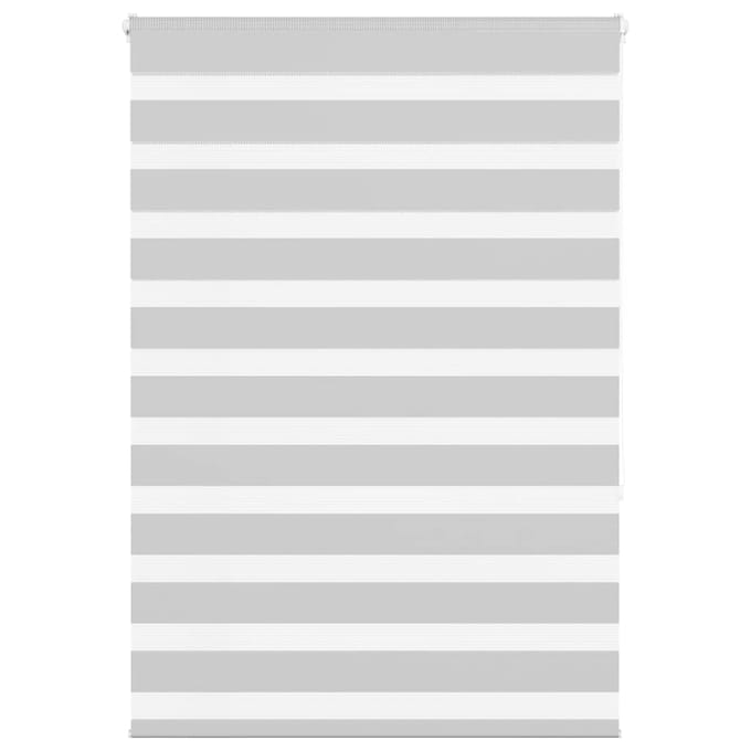 vidaXL - Zebra - rolgordijn - 105x150 - cm - stofbreedte - 100,9 - cm - lichtgrijs