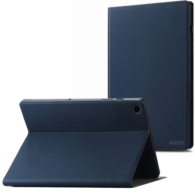 Accezz Tablet Hoes - Geschikt voor Samsung Galaxy Tab A9 Plus - Classic Tablet Case - Donkerblauw