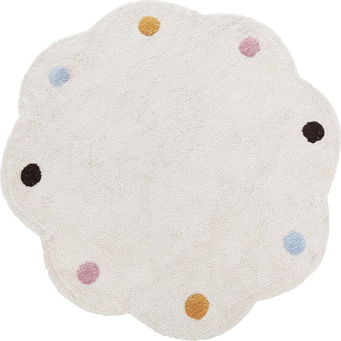 DUREVI - Vloerkleed - Lichtbeige - 120 cm - Katoen