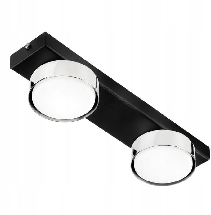 Plafondlamp LED GX53 Zwart Chroom Loft Stijl - 30cm