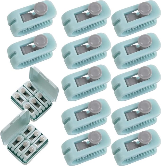 Dekbedovertrekclips, 12 stuks gesp, dekbedclips, hoge elasticiteit, dekbedclips, antislip, klemclips voor bevestiging van het dekbed
