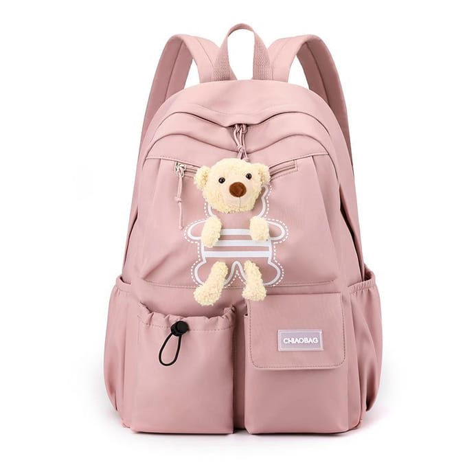 Basisschool Meisje Kinderen Lichtgewicht Rugzak Leuke Berenrugzak Grote Capaciteit Middelbare School Studenten Trend white