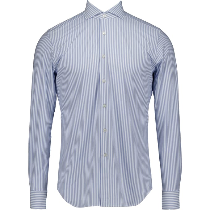 Xacus Active Shirt Lange Mouw Overhemden Lichtblauw Act520ml/91609