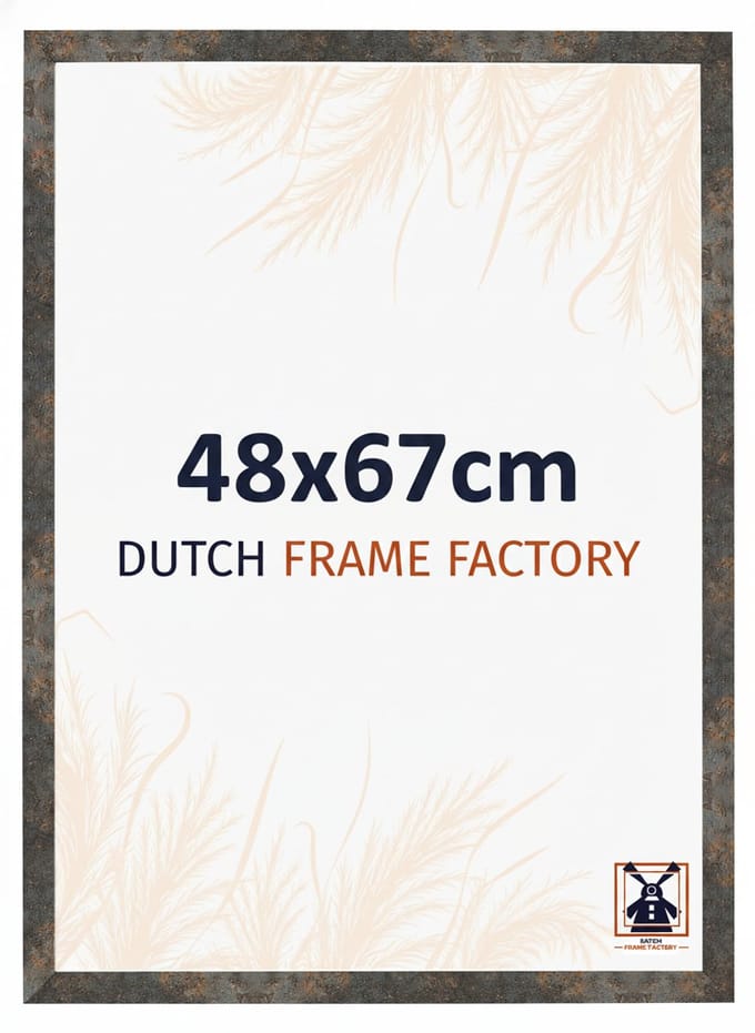 Fotolijst 48x67 cm - MDF - Geoxideerd Metaal - Benno