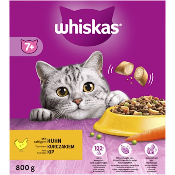 Whiskas Brokjes Senior - Kattenvoer - Kip 800 g