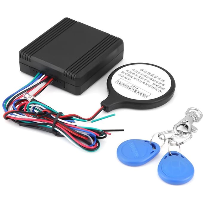 Bloque-carte d'identité de moto Système de sécurité antivol Capteur d'induction intelligent black