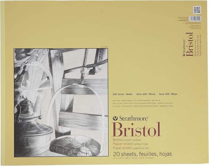 Bristol Smooth Pad 300-serie - 19" x 24" - Perfect voor Tekeningen & Kunstwerken