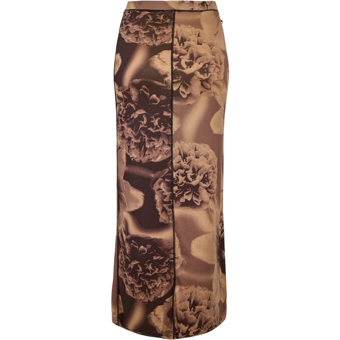 Diesel Clairinne Gna mesh-maxi-rok voor dames (Bruin)