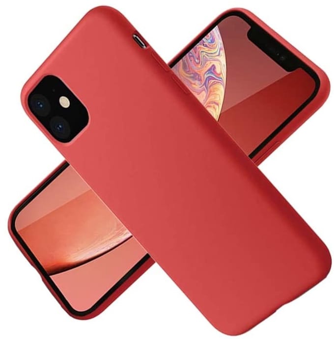 Nano Hoesje siliconen Backcover - Soft TPU case Geschikt voor iPhone 12 Pro Max (6.7 inch) - Rood