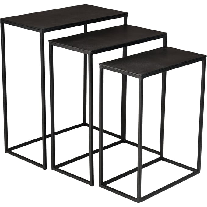 Set van 3 bijzettafels Johan rechthoekig | Macabane
