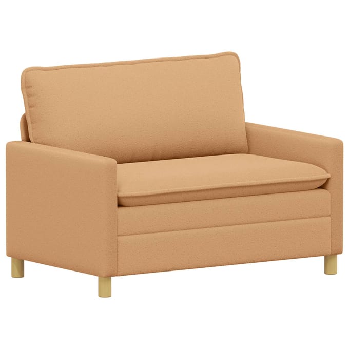 vidaXL - Bank - 2-zits - Beige - 126 - x - 81 - x - 87,5 - cm - Stof