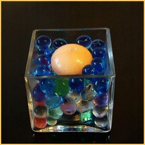Partydeco - Floating Candle Disc Cream (50st)