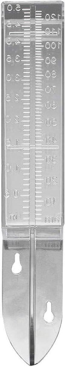 Regenmeter Tuin - Watermeter Bodem - Tuin Water Meten - Dubbele Schaal - 120 ml Capaciteit - Transparant
