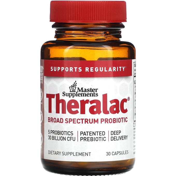 Master Supplements, Theralac, probiotique à large spectre, 30 capsules