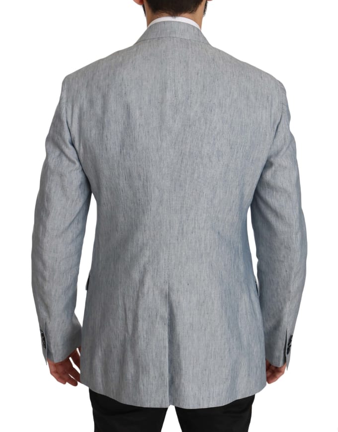 Dolce & Gabbana Heren Blauw Vlas NAPOLI Jasje Jasje Blazer