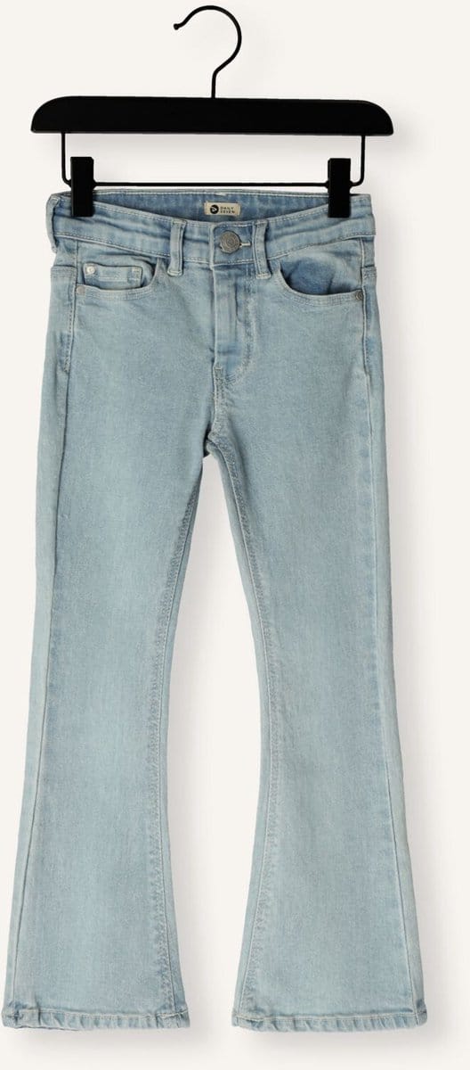 DAILY7 Denim Flared Fit Bow Jeans Meisjes - Broek - Lichtblauw - Maat 92