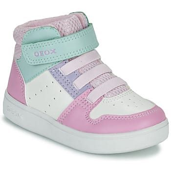 GEOX ECLYPER PEUTER Sneakers - WIT/DONKERROZE - Maat 20