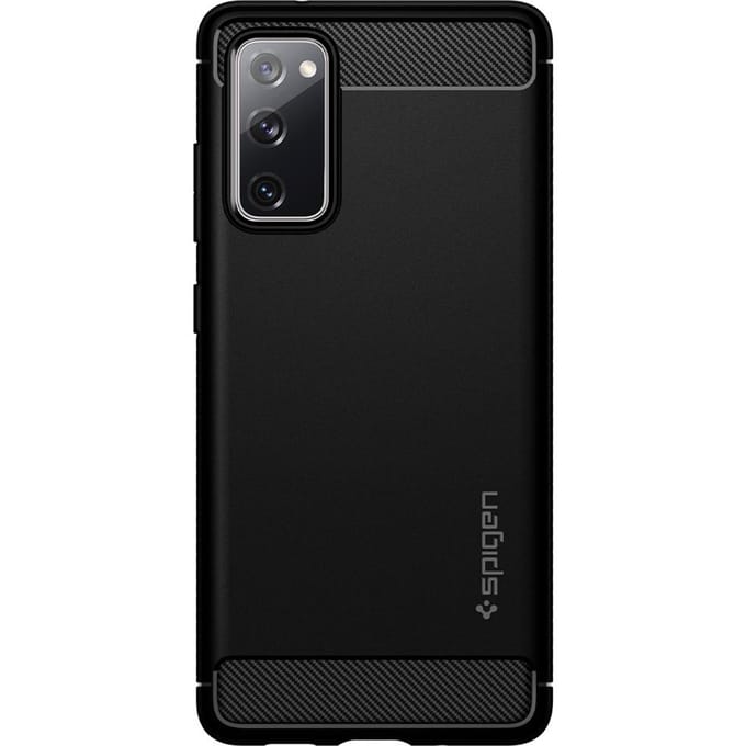 Spigen Rugged Armor Backcover voor de Samsung Galaxy S20 FE - Zwart