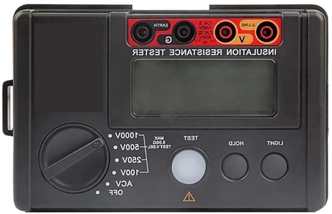 Isolatiemeter - Weerstandsmeter - Installatie Testen - 1000V Bereik - 2000 Counts - Grijs
