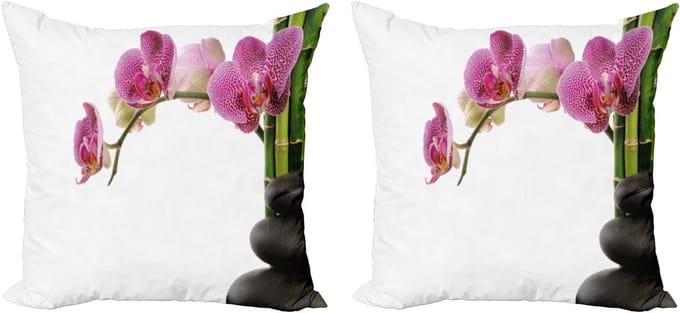 Set van 2 Sierkussenslopen Set van 2 voor Yoga en Chakra Decoratie 40x40 cm