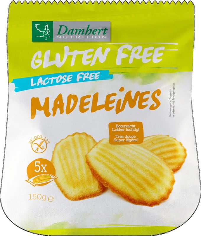 6x Damhert Madeleines Glutenvrij 150 gr