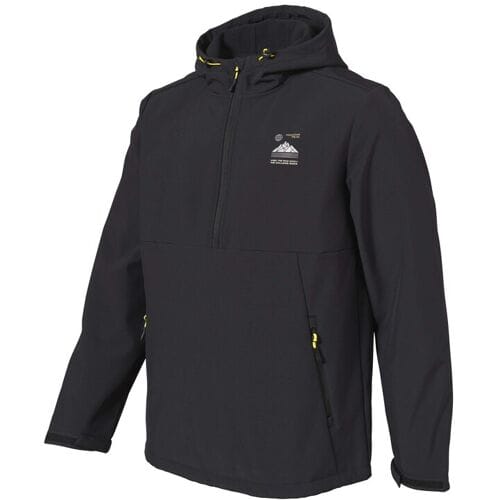 CRIVIT Heren softshell jack (Zwart, M)