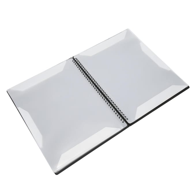 Muziekpartituurmap A4 2 pagina's 20 blad capaciteit plastic voor archief thuis school kantoor FB-02 black