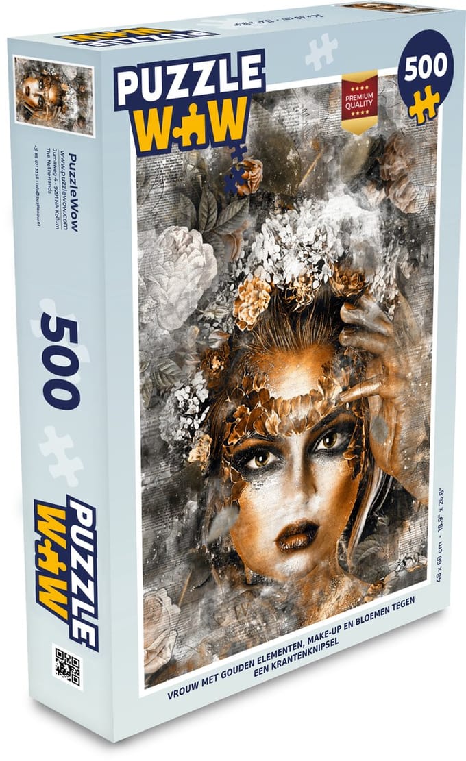 Puzzel Vrouwen - Make up - Bloem - Legpuzzel - Puzzel 500 stukjes