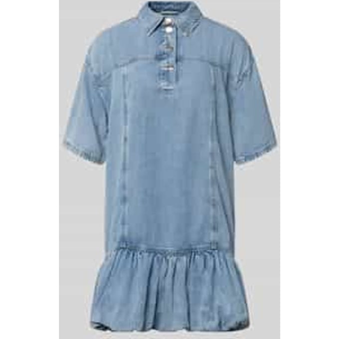 regular fit mini-jurk van lyocellmix model 'Sea'