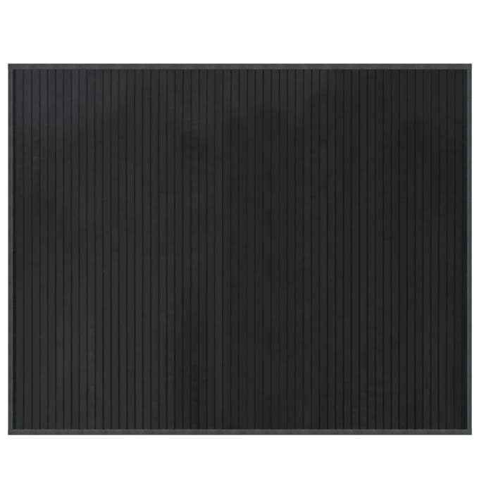 vidaXL - Vloerkleed - rechthoekig - 80x100 - cm - bamboe - grijs