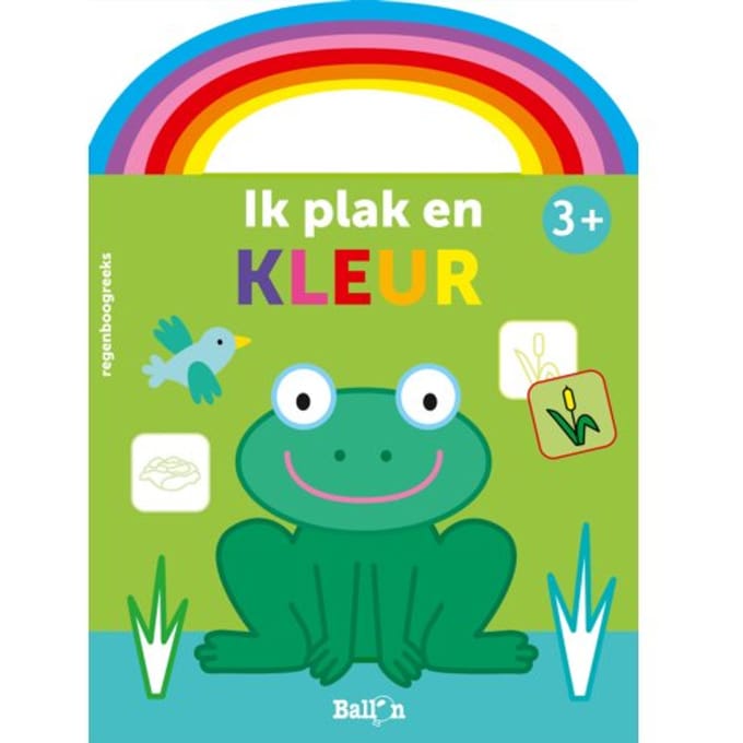Ik Plak En Kleur 3+ (Kikker Groen) - Regenboog