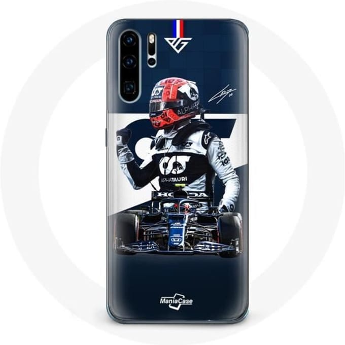 Hoesje voor Samsung galaxy P30 pro Formule 1 Max Verstappen F1 coureur Blauw